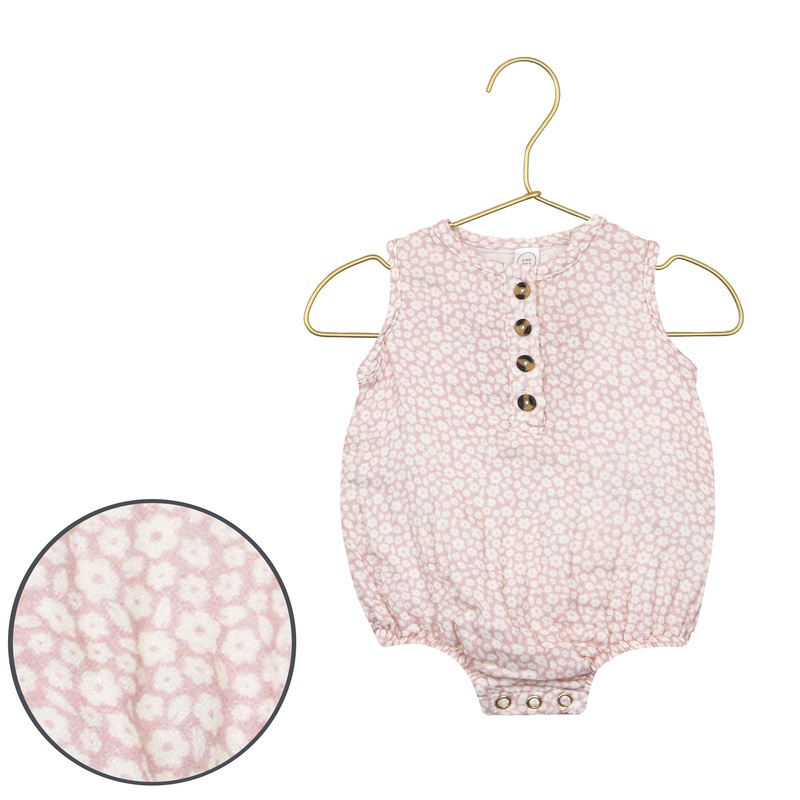 Cloud Muslin Bubble Romper – Flora