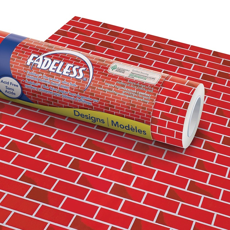 Fadeless Tu-Tone Brick Paper Roll (48″ x 50′)