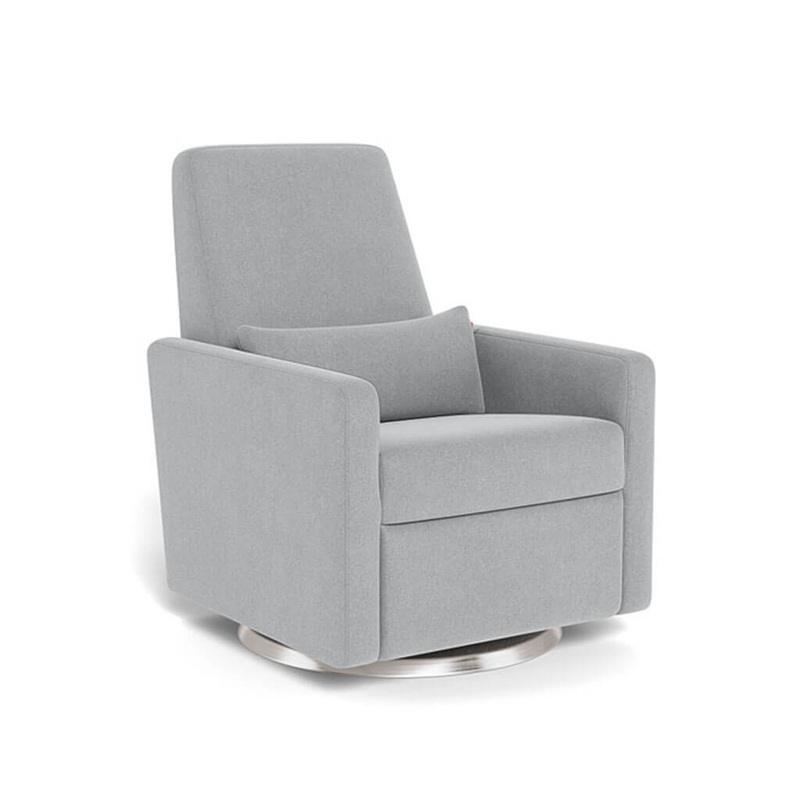 Grano Glider Recliner Steel Swivel and Glide Base Nordic Grey