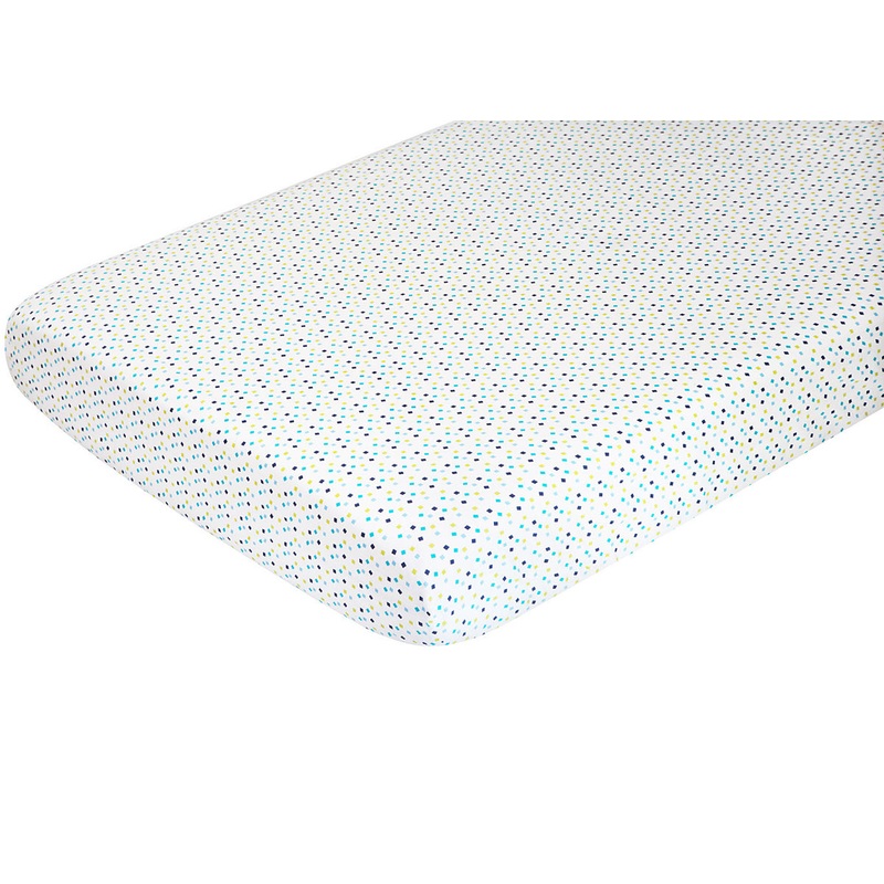 Nursery Works Oceanography Organic Cotton Percale Sheet – Confetti