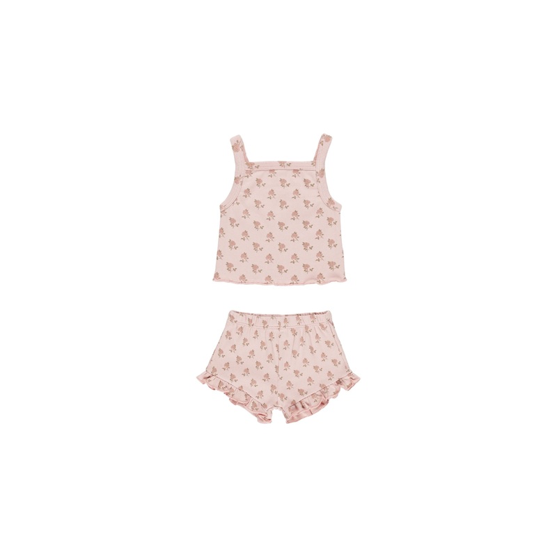 Quincy Mae Evie Tank + Shortie Set – Roses