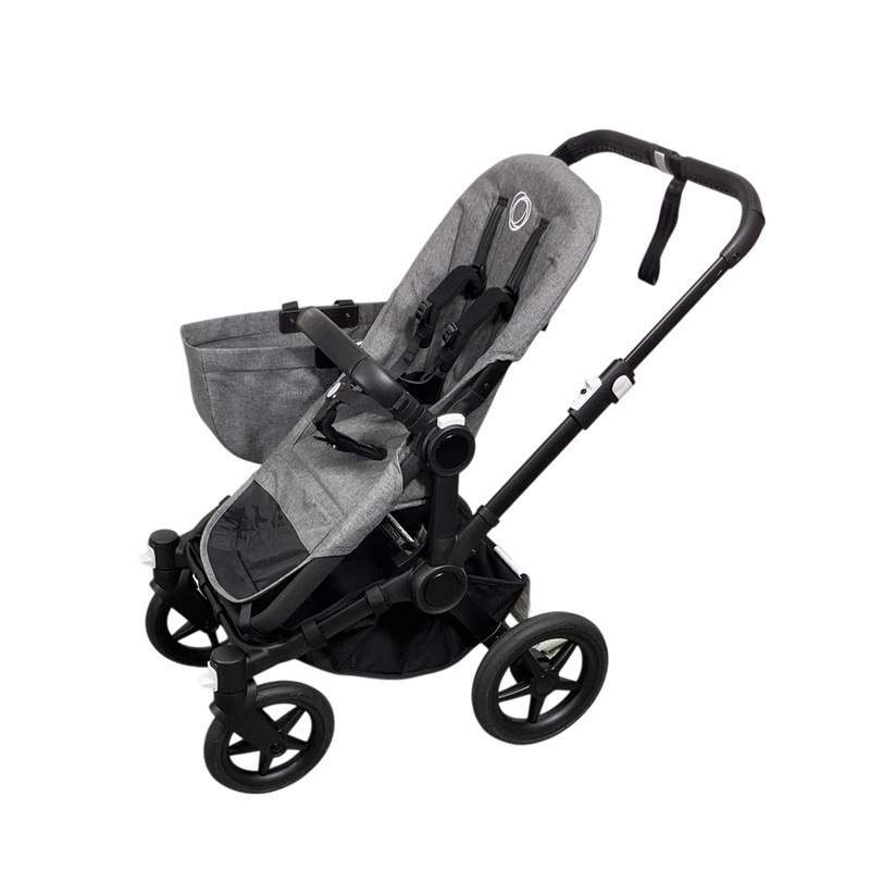 Bugaboo Donkey 5 Mono Stroller, 2023, Black, Grey Melange, Grey Melange