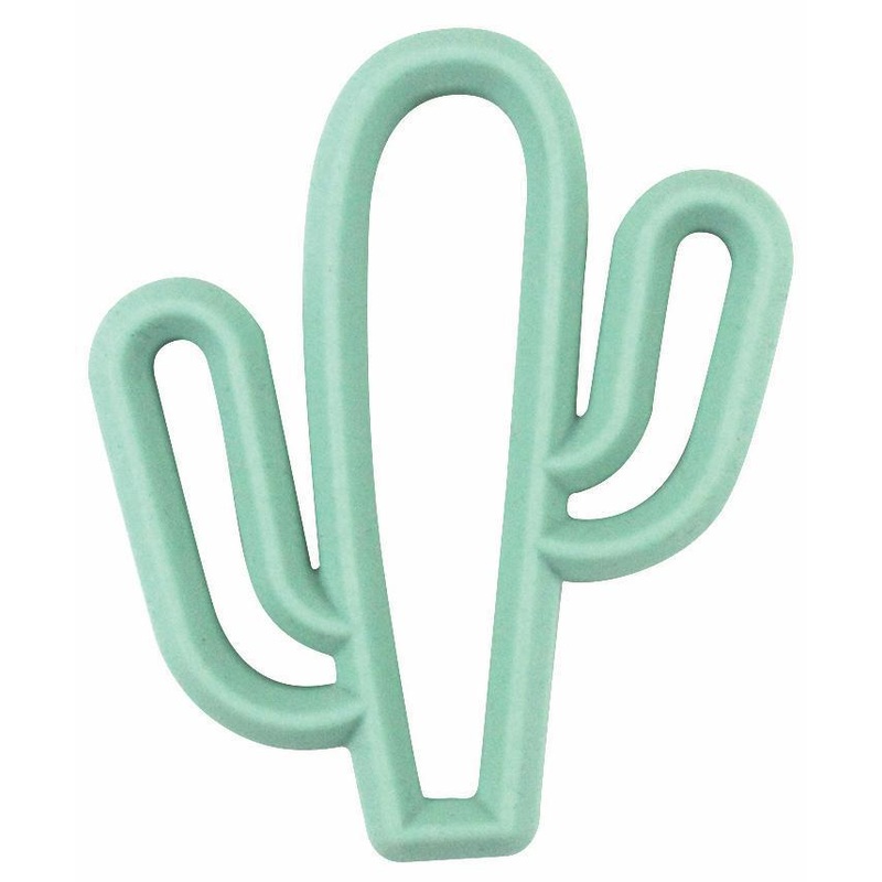 Itzy Ritzy Chew Crew Silicone Teether Cactus