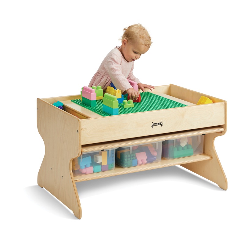 Jonti-Craft Deluxe Building Table  – Preschool Brick Compatible