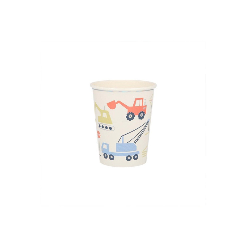 Meri Meri Construction Cups (x8)