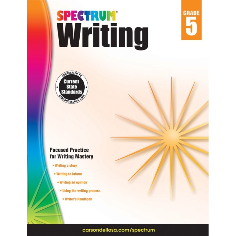 Spectrum Writing Workbook Grade 5 Paperback