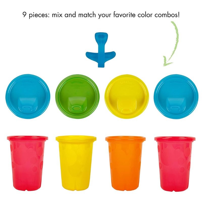 Take & Toss Spill-Proof 10 oz Sippy Cups – 4 Pack