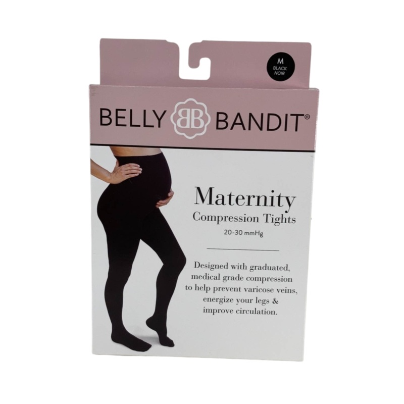 Belly Bandit Maternity Compression Tights, Black, Medium