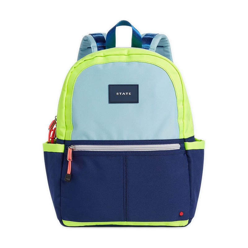 Kane Kids Travel Backpack Navy/Neon