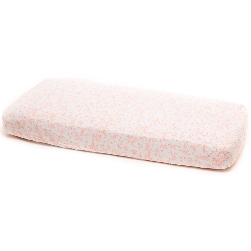 Little Unicorn Cotton Muslin Fitted Sheet – Garden Rose