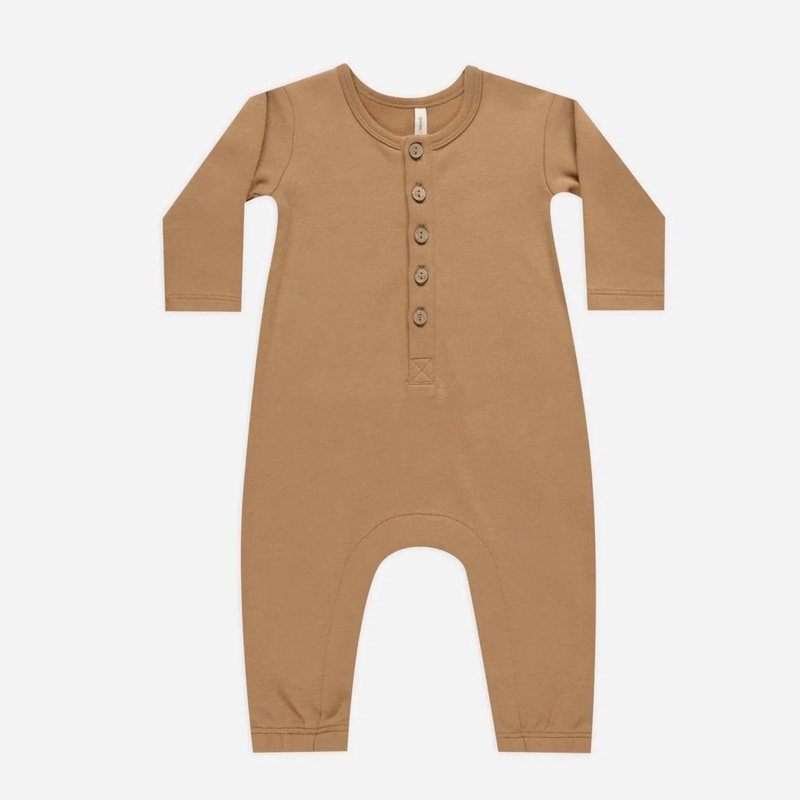 Quincy Mae – Organic Long Sleeve Jumpsuit – Golden