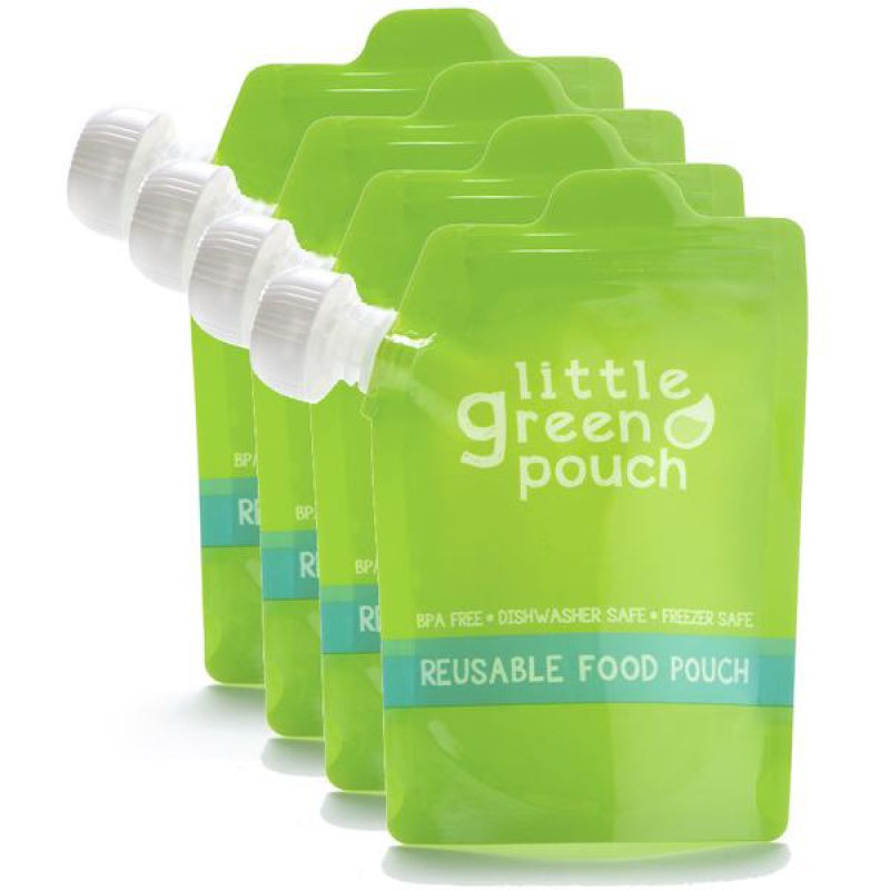 Reusable 7oz Food Pouch – 4 pack