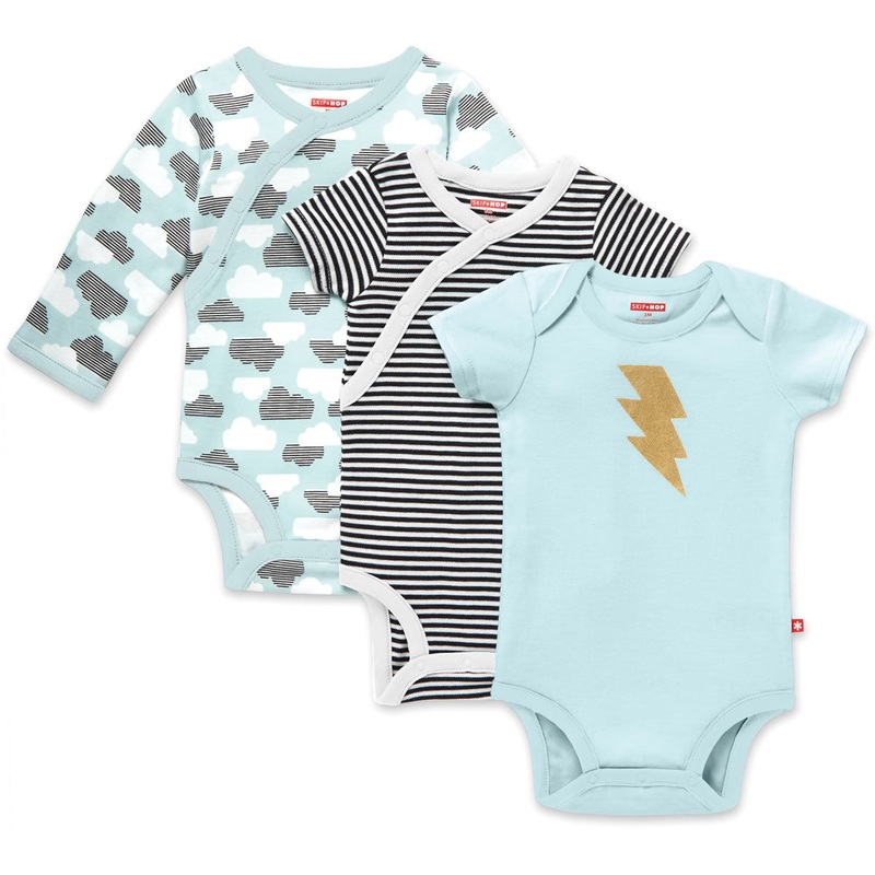 Skip Hop Star-Struck Bodysuit, 3-Pack – Blue (9 Months)
