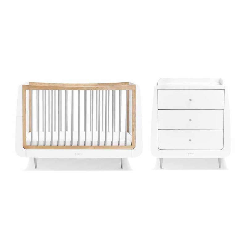 SnuzKot Skandi 2 Piece Nursery Furniture Set – Grey