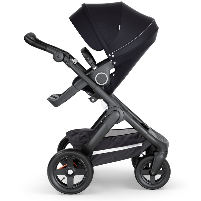 Stokke Trailz All-Terrain Stroller – Black/Black Leatherette/Black