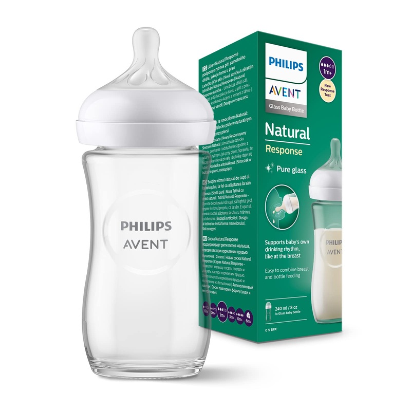 Avent Natural Bottle Glass Response (1M+) 240ml – 1 Pack