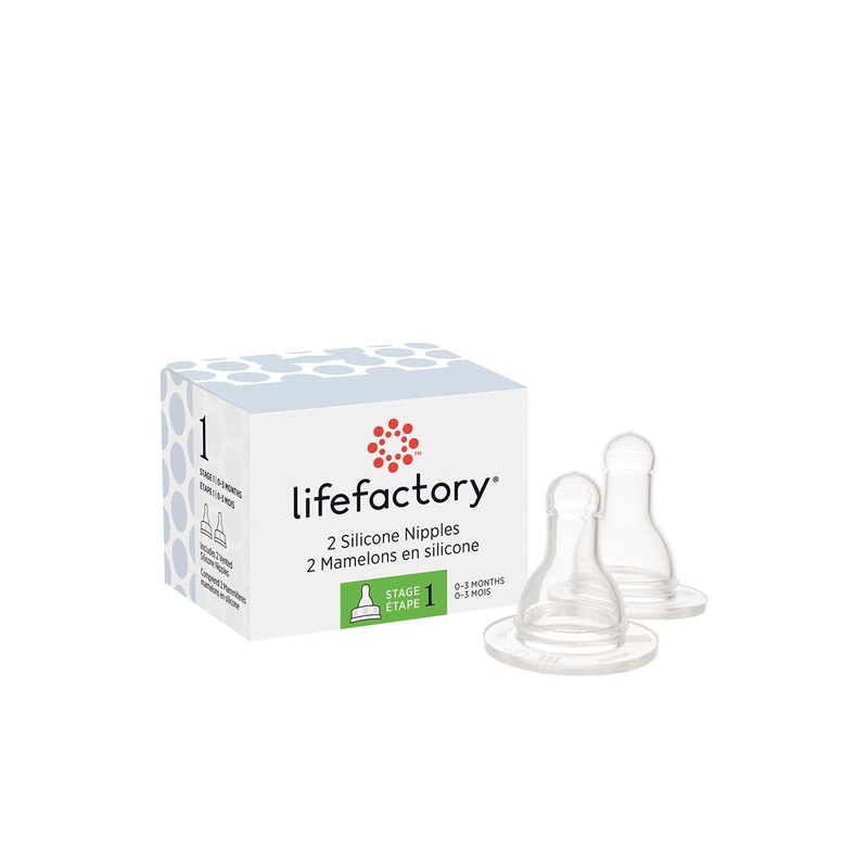 Lifefactory Silicone Nipples 2 Pack