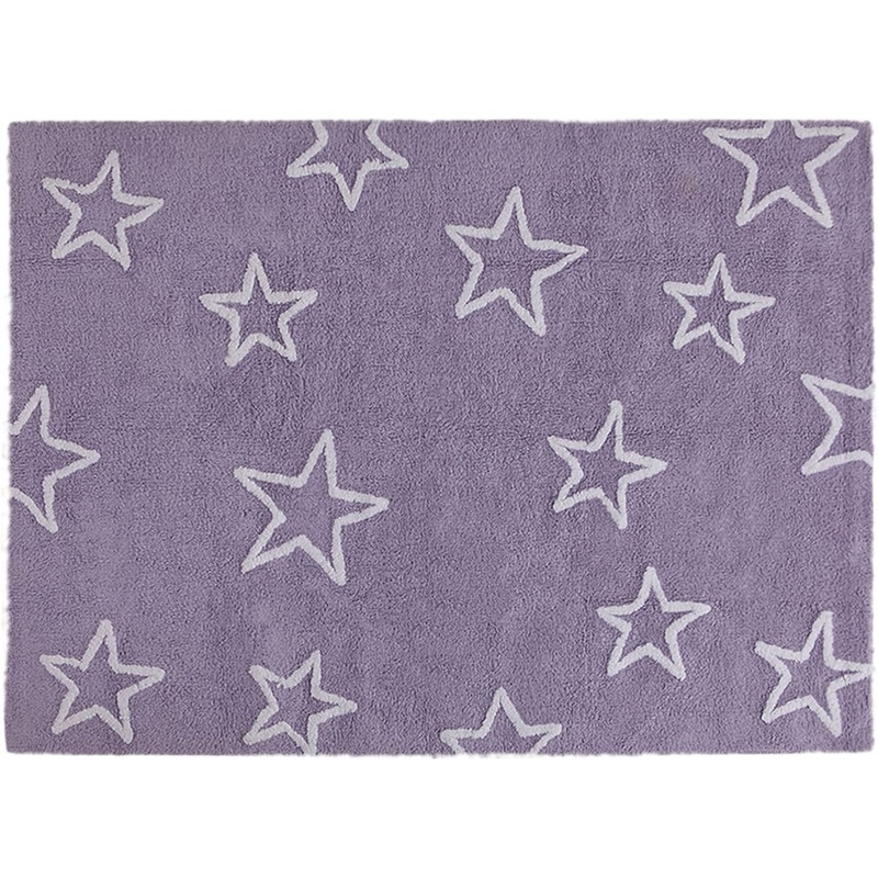 Lorena Canals Silhouette Stars Rug – Purple (4′ x 5′ 3″)