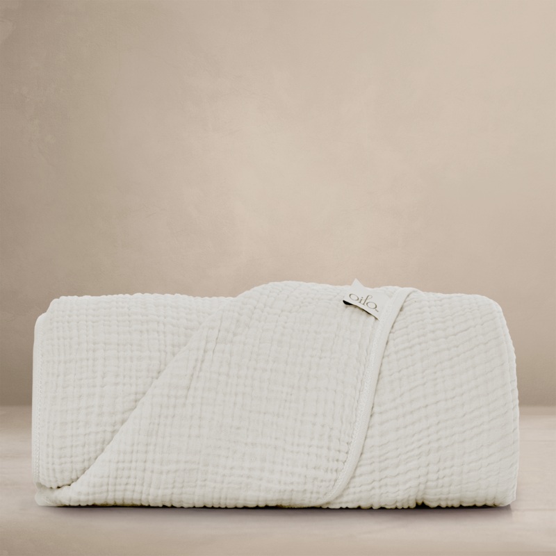 Oilo Eggshell Creme Premium Muslin Blanket