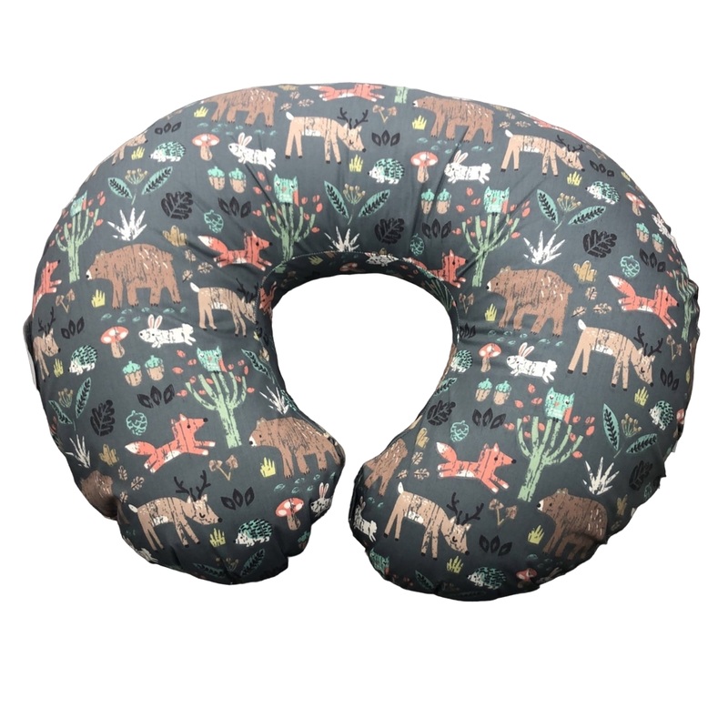 Boppy Nursing and Infant Support Pillow, Green Forest Animals