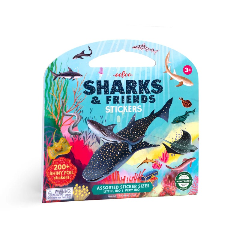 eeBoo Sharks & Friends Stickers