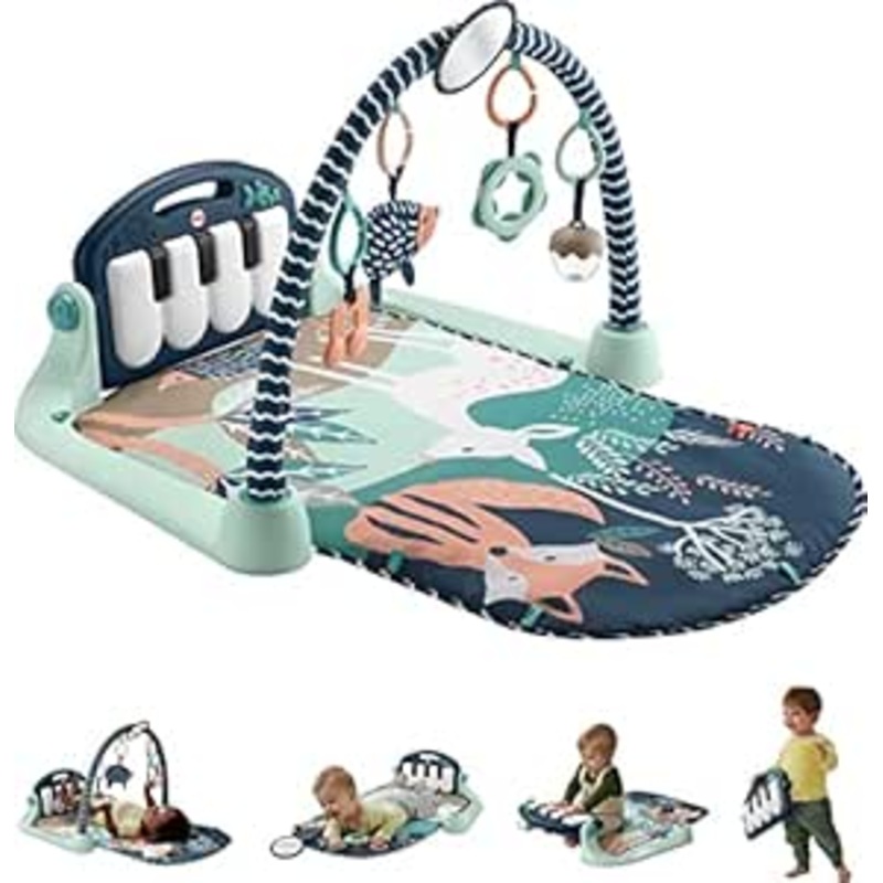 Fisher Price Kick & Play Piano Gym, Navy Fawn