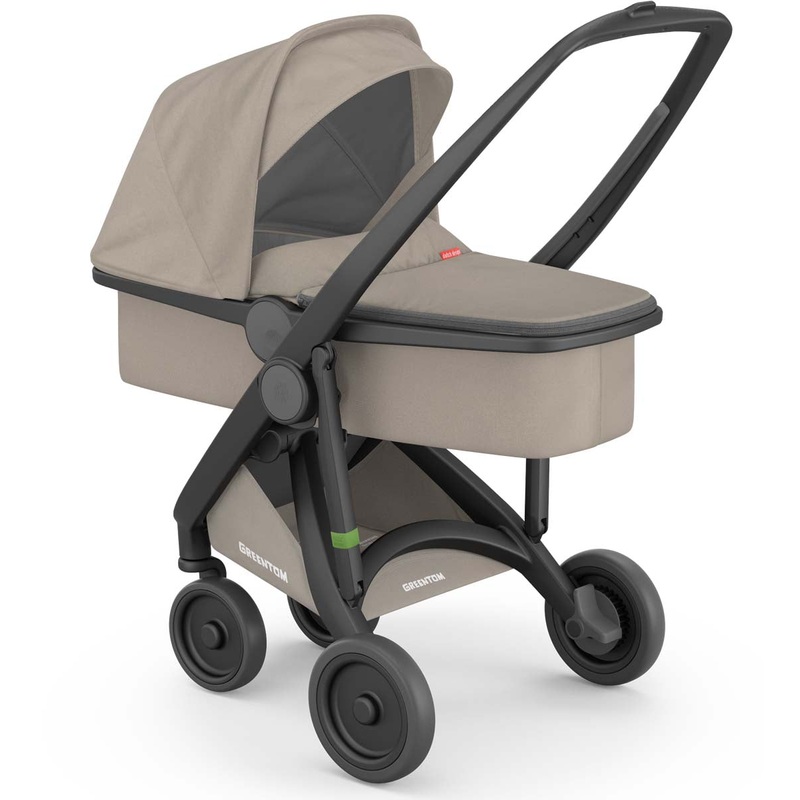 Greentom Carrycot Stroller – Black/Sand