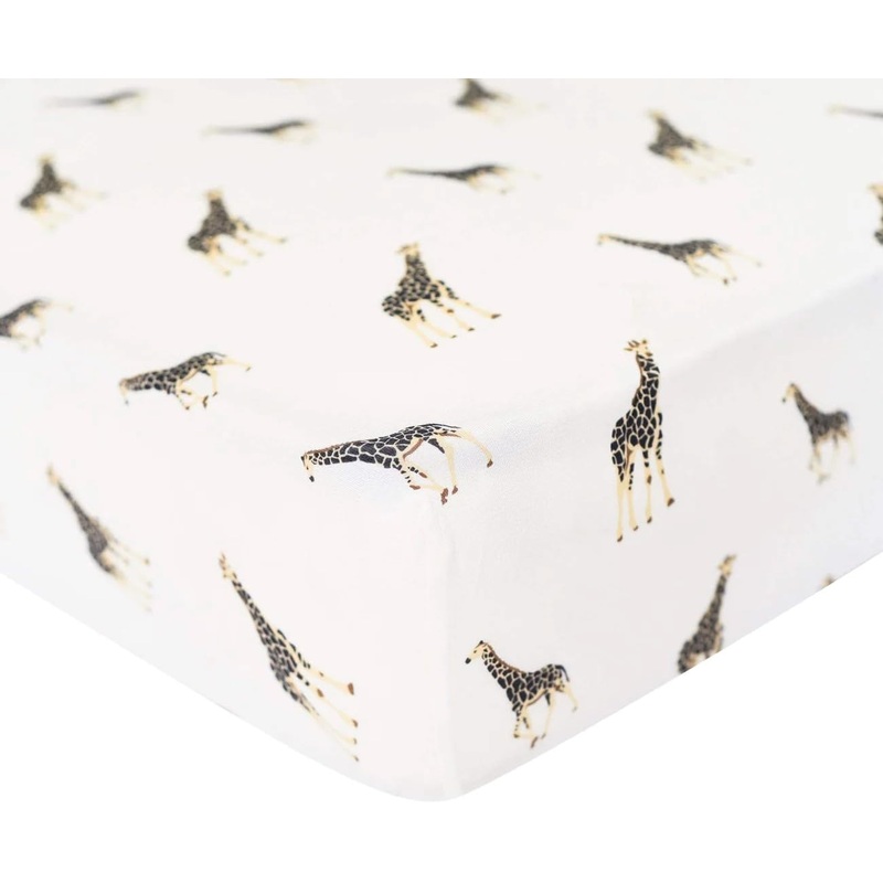 Kyte Baby Crib Sheet, Giraffe