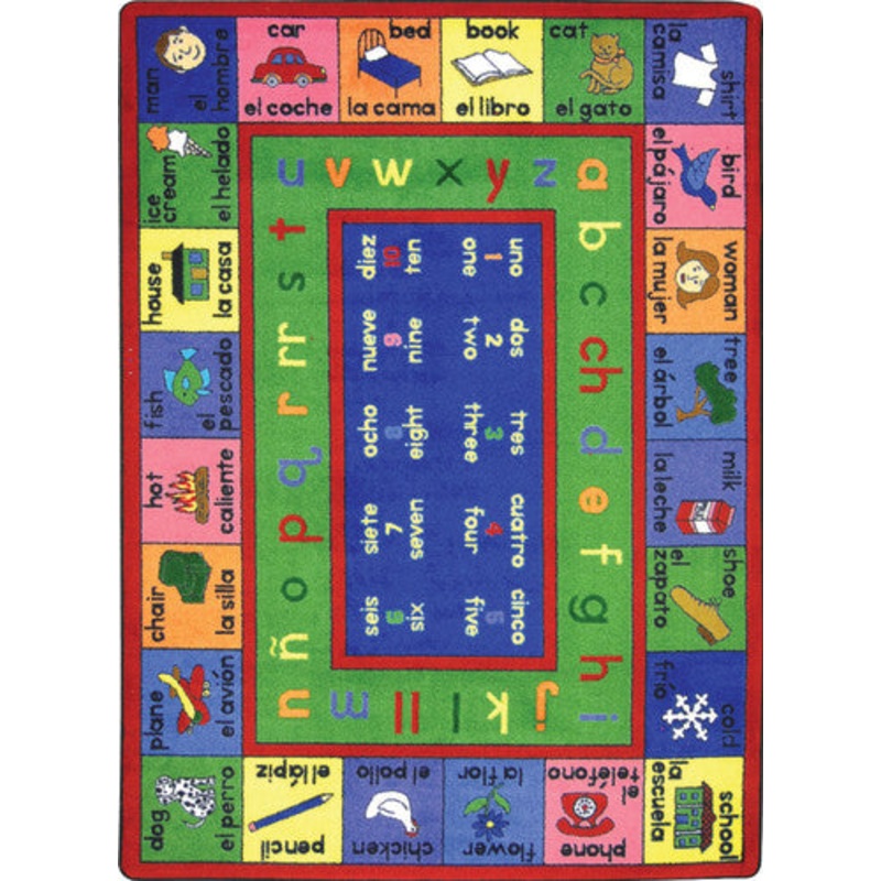 LenguaLink (Spanish) Rug, 5’4″ x 7’8″ Rectangle