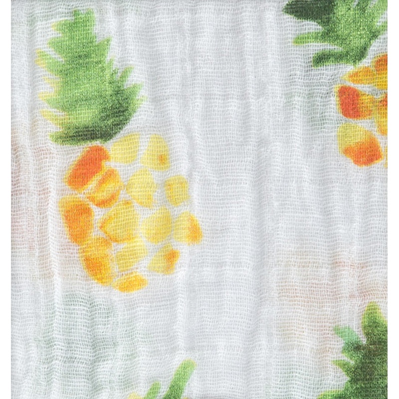 Little Unicorn Cotton Muslin Fitted Crib Sheet – Pineapple
