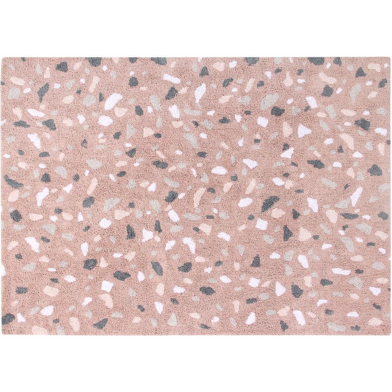 Lorena Canals Terrazzo Rug – Rose Quartz (4′ 7” x 6′ 7”)
