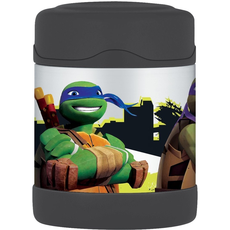 Thermos Funtainer Leak-Proof Stainless Steel Food Jar – 10 Ounce – Ninja Turtles