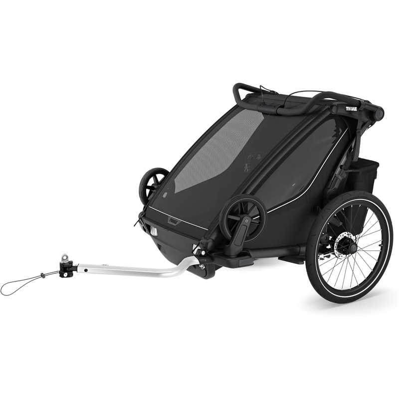 Thule Chariot Sport 2 Bike Trailer, Black, 2024, Double