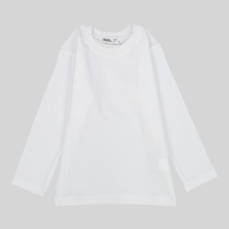 Unisex White Long-Sleeved T-Shirt