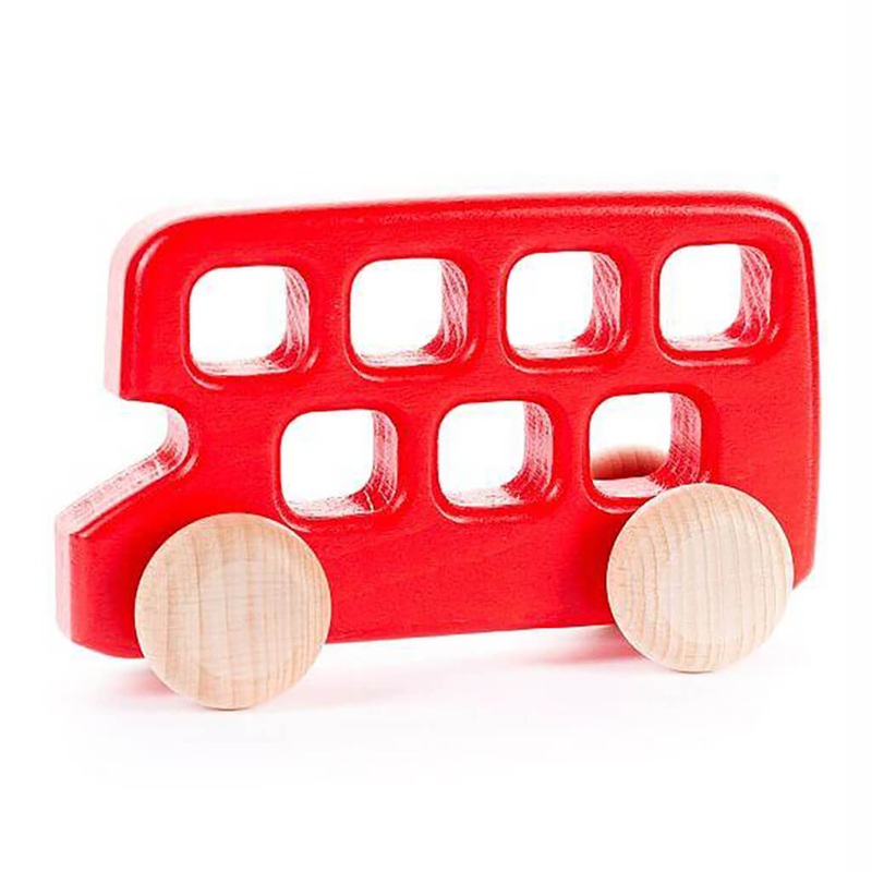 Wooden English Double Decker Bus