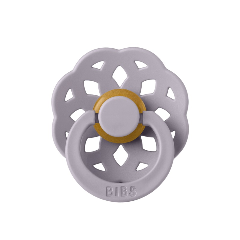BIBS Boheme Pacifier 1-Pack Latex Size 1  Dusky Lilac