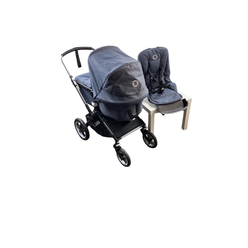 Bugaboo Fox 3 Stroller, 2021, Graphite, Stormy Blue, Stormy Blue