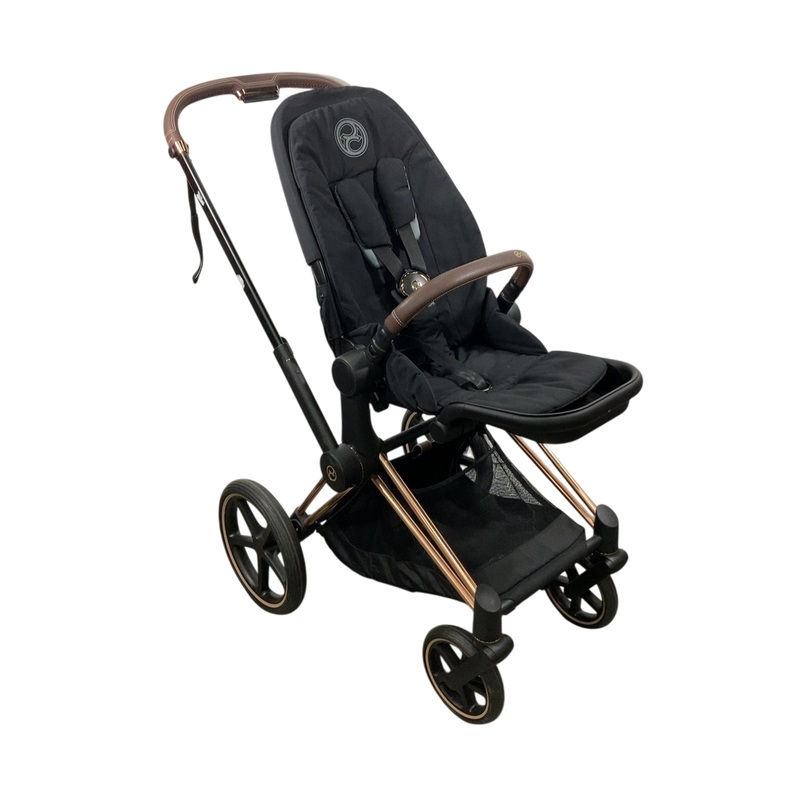 Cybex Priam4 Stroller, 2021, Deep Black, Rose Gold