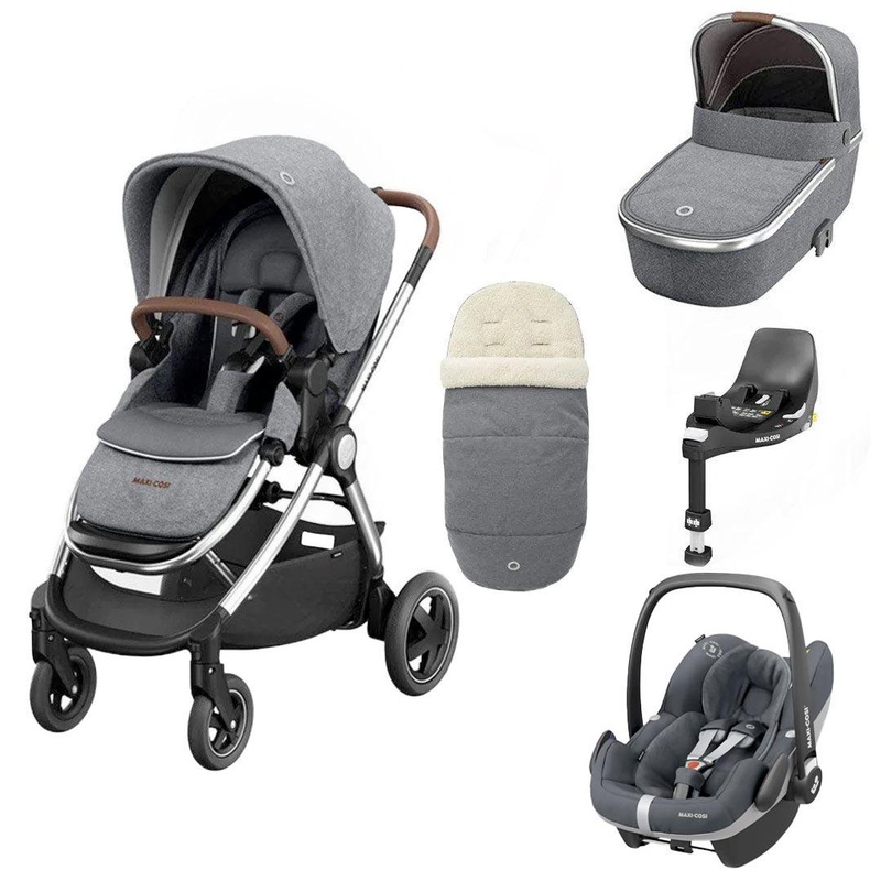 Maxi-Cosi Adorra Luxe Pebble Pro + Base Travel System – Twillic Grey