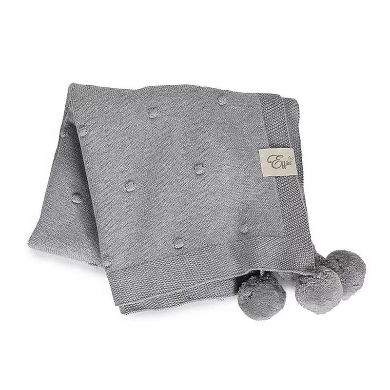 Popcorn Blanket  Grey/Grey