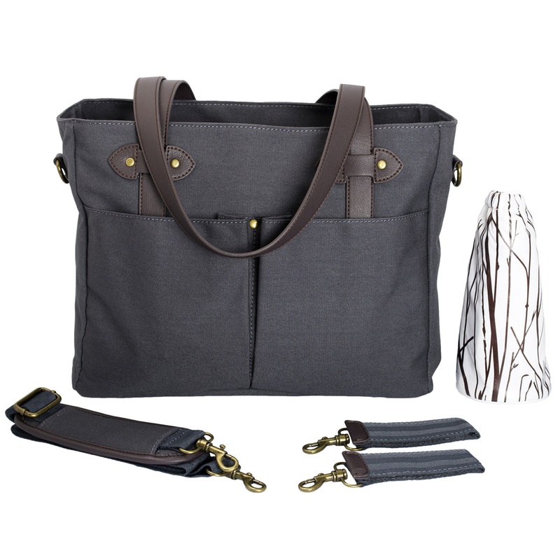 SoYoung Emerson Tote Diaper Bag – Slate