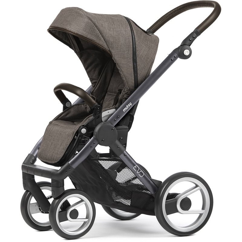 Mutsy Evo Stroller, Farmer Collection – Dark Grey/Earth