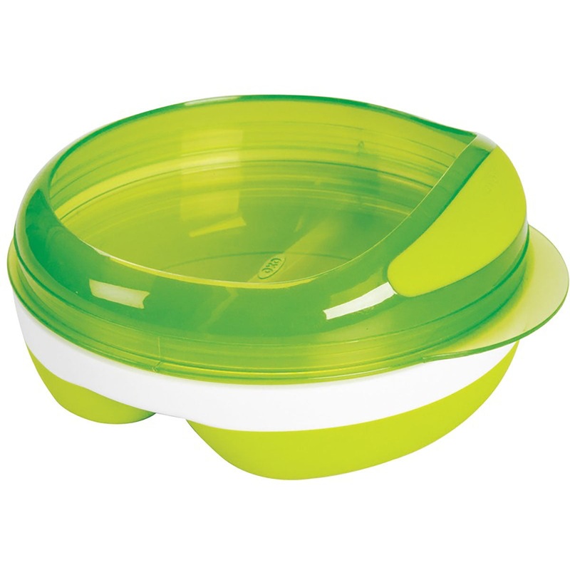 OXO Tot Divided Feeding Dish in Green