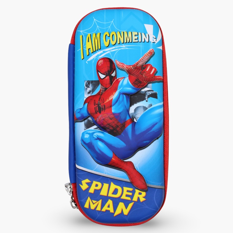 Spiderman Pencil Case  Double Blue