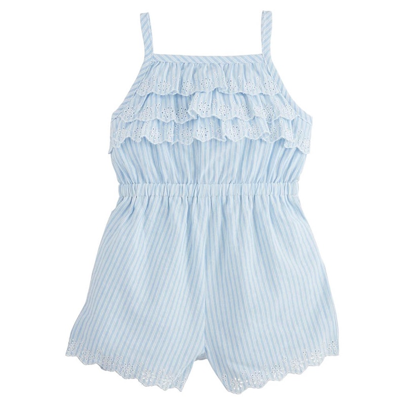Stripe Romper Eyelet