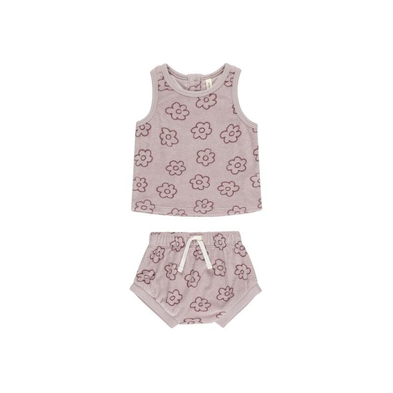 Terry Tank + Short Set – Lavender