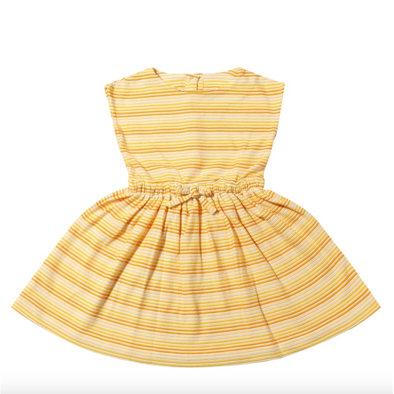 Vignette Cindy Dress – Gold Stripe Terry