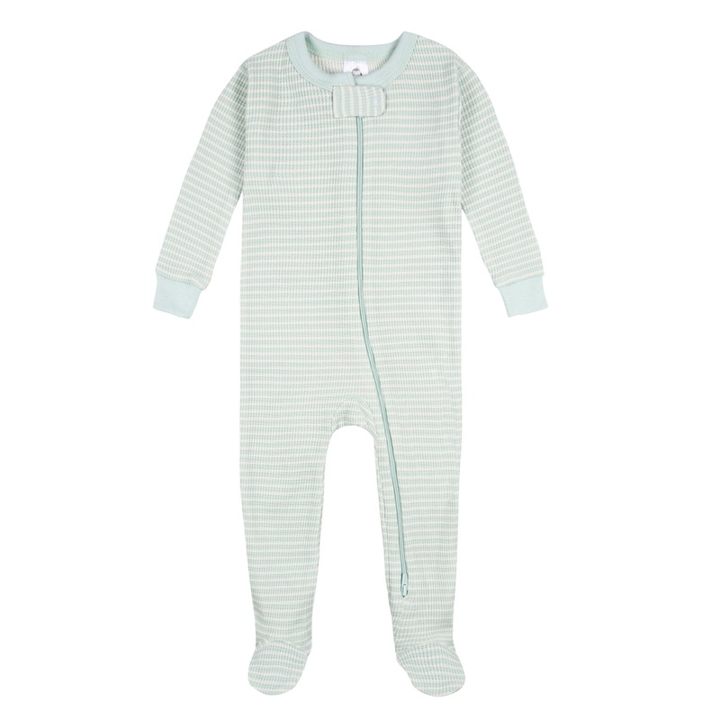 Baby Boys Stripe Snug Fit Footed Pajamas