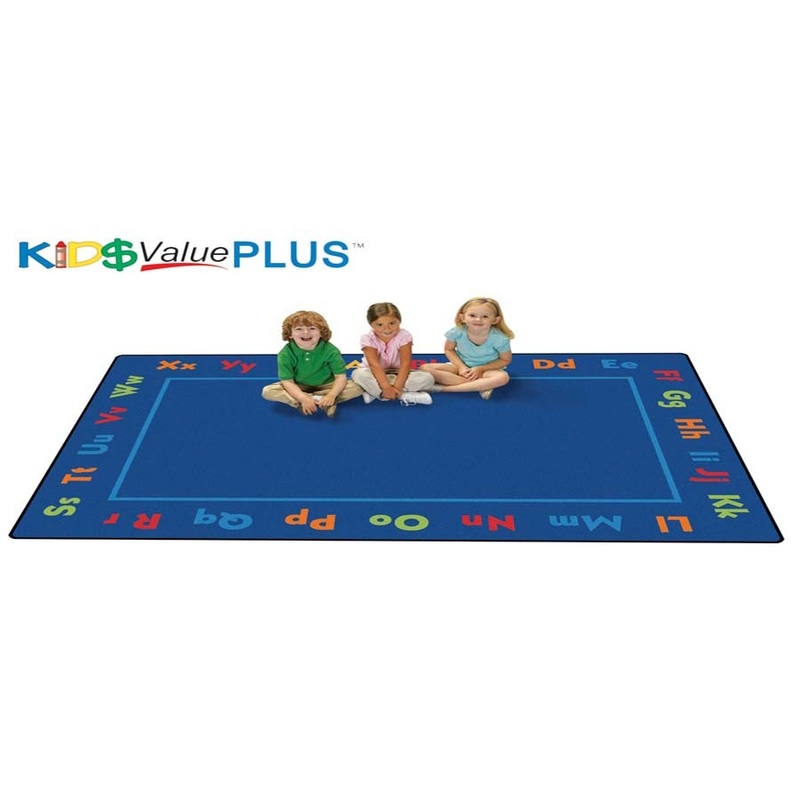 Kid$ Value Line PLUS Rug, Alphabet Rug (6′ x 9′)