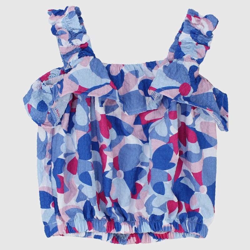 Multicolored Sleeveless Blouse